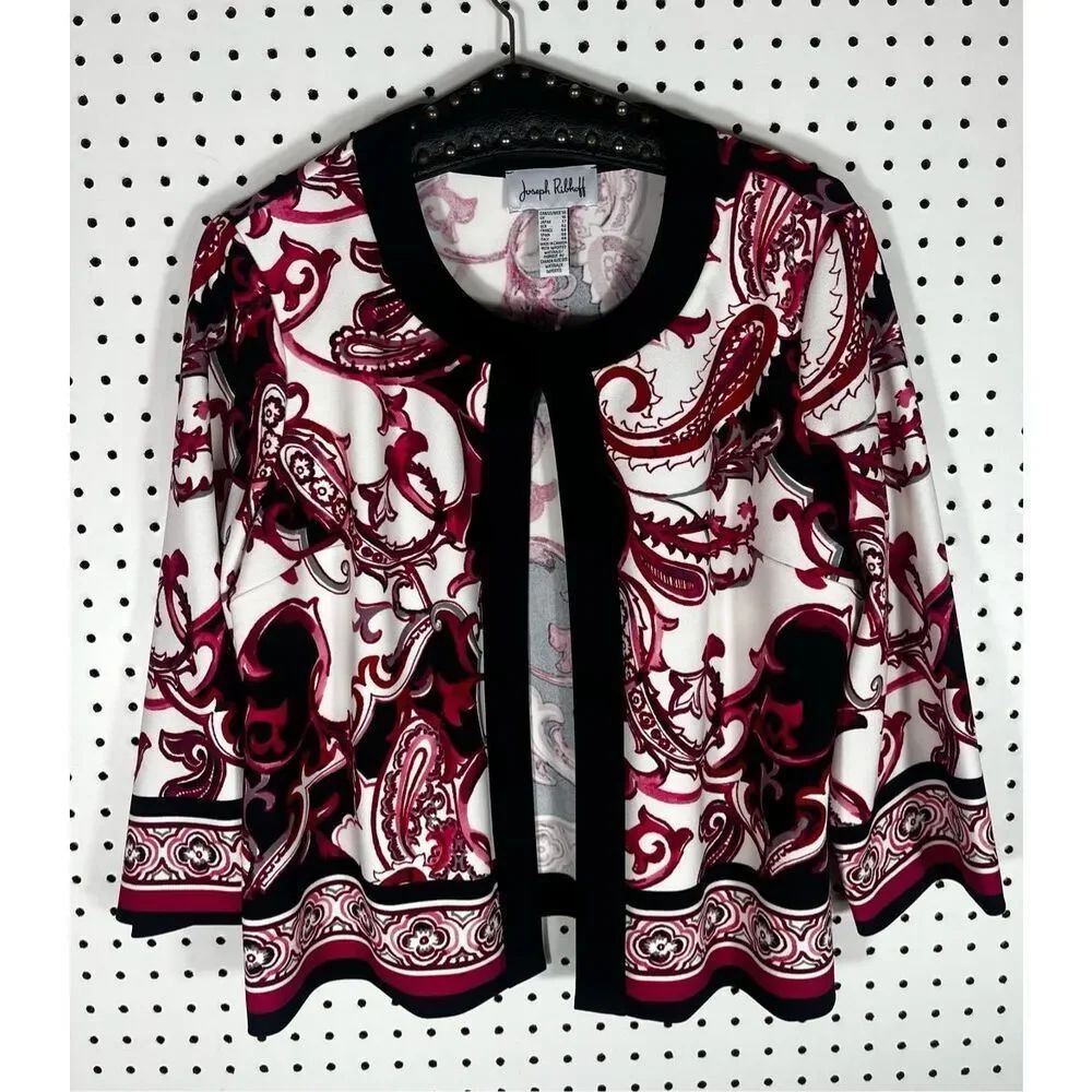 Joseph Ribkoff Vanilla-Multi Jacket size 14 - Picture 4 of 8